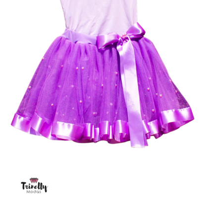 Saia de Ballet de Tule (Tutu) Perolada - Trinelly