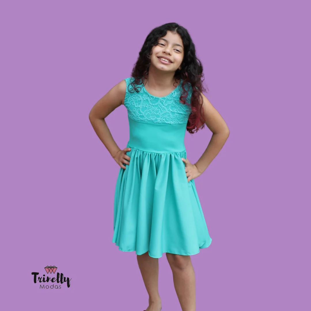 Vestido sale renda tiffany